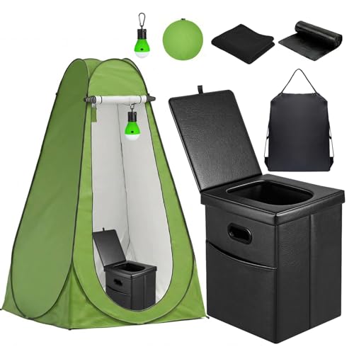 Portable Toilet Kit with LED Light