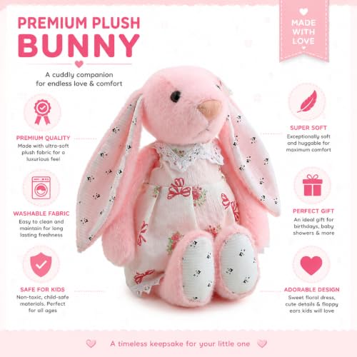 Image of Soft Pink Bunnycat Toy for Kids Stuffed Soft Toy with Cute Hug-Friendly Plush for Babies, Toddlers & Children Safe, Lightweight & Easy to Clean (35CM)