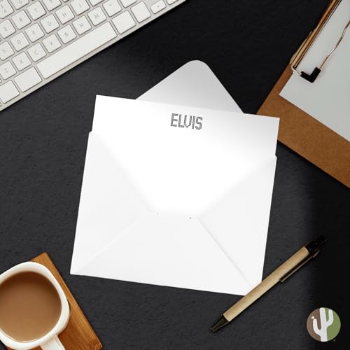 Image of Desert Cactus Elvis Presley 10 Pack Notecards Stationery Cardstock Includes Envelopes Memo Party Thank You (Notecard Design C)
