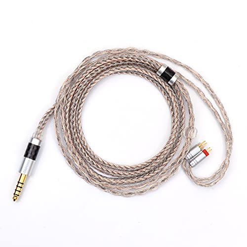 Image of Tripowin Jelly Upgraded 16 Core 21 Wires Per Core Silver-Plated OCC+Alloy Copper Graphene+OCC Mixed Braided Cable for Audiophile Musician (2pin 0.78-4.4mm)