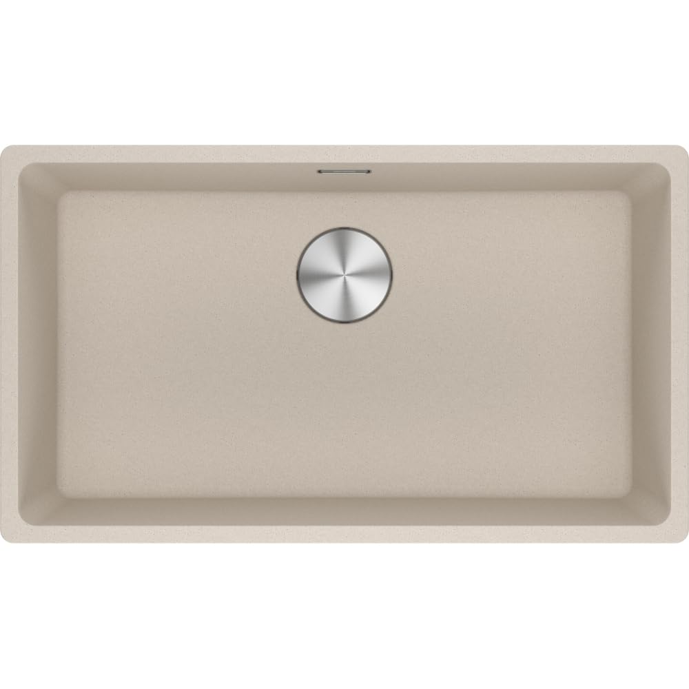 Franke - Éviers - Cuve Maris Fragranit MRG 110-72 - Café crème - Bonde automatique - 753 x 433 x 200 mm (sous-meuble 80 cm) -