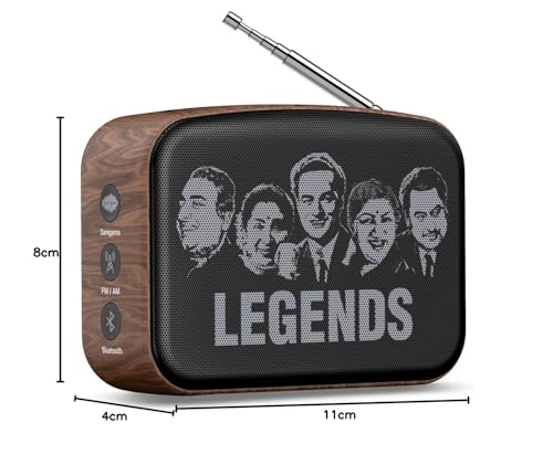 Image of Saregama Carvaan Mini Hindi - Music Player with 401 Pre-Loaded Retro Songs, Bluetooth /FM /AM /AUX, Type-C Charger (Oakwood Brown)