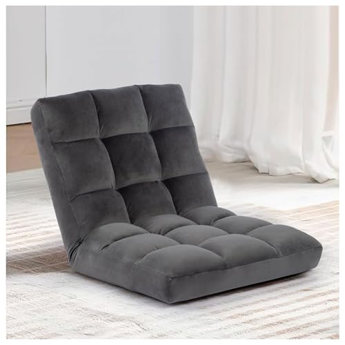 Chaise de sol réglable pour méditation et sessions de jeux vidéo