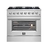 FORNO - 36" Dual Fuel Range 6 Burners
