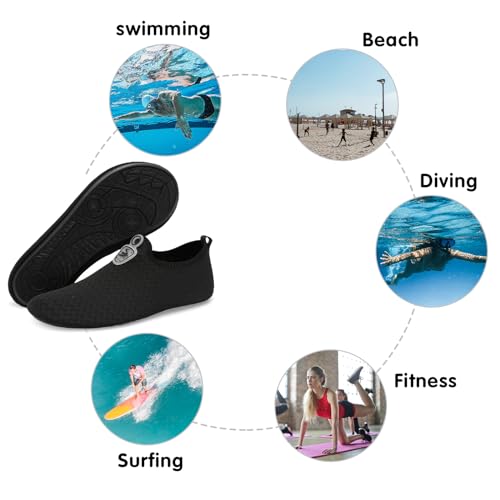 Image of Spesoul Womens Mens Water Shoes Quick Dry Beach Swim Shoes Barefoot Aqua Socks Outdoor Sand Socks for Pool River Diving