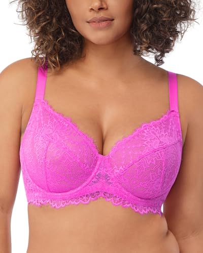 Image of HSIA Minimizer Bra for Women - Plus Size Full Coverage Lace Bra with Underwire, Non Padded