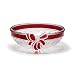 Celebrations by Mikasa Ruby Ribbon Crystal Serving Bowl, 9.75-Inch