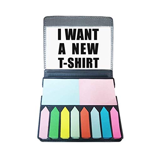 Autocollant note couleur marqueur I Want A New T-Shirt pour organisation