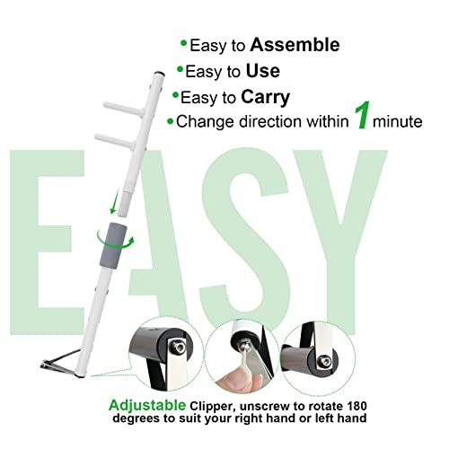 Long Handled Toenail Clippers Wide Jaw Opening, Free Bending, for Thick Nails, for The Seniors, Overweight, Disabled with Arthritis, Easy Reach Pedicure Auxiliary Tools (L-Length 34.6 inch) - Thumbnail 6