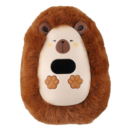 Dispositivo de calefacción compacto con batería recargable para calidez personal en viajes de senderismo o recados de invierno (marrón)