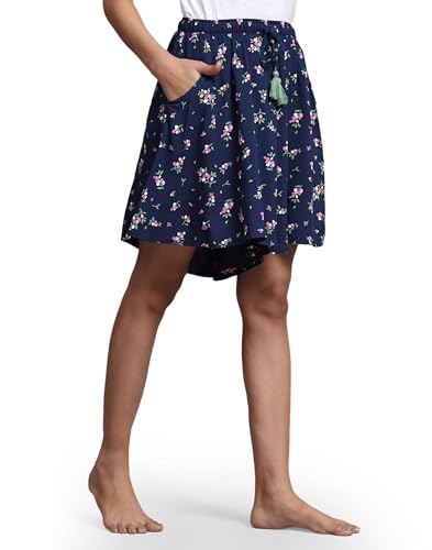 Image of B STORIES Women's Viscose Printed Lounge Culotte Shorts (Pack of 2)