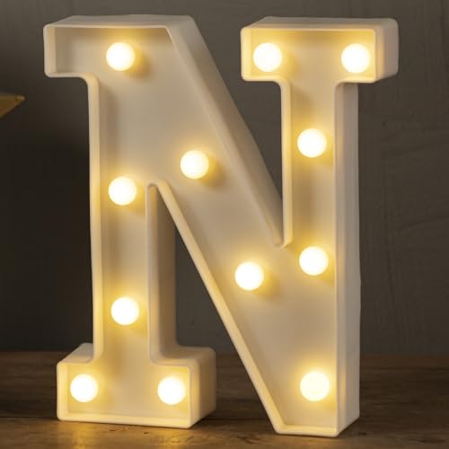 HXWEIYE LED Marquee Letters A-Z & 0-9, 8.57in Warm White
