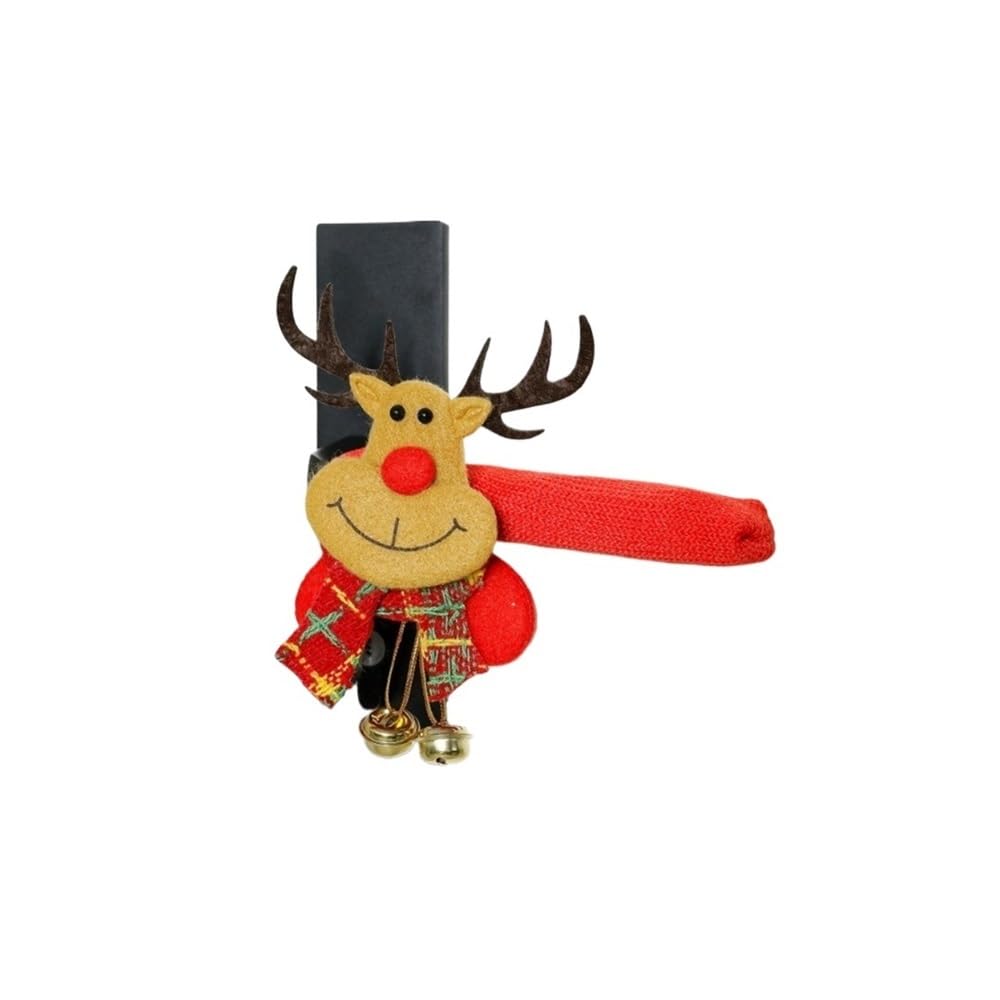 Tianshengqi C Door Overs Protectors Decoration Artoon Santa Laus With Bells Handle Gloves Home Accessories Protector(C)