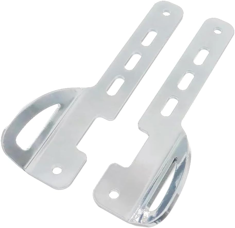 Lirun Brackets Holder Fork Trailer Hook Front Tie Down Brackets 1 Pair for Harley for Touring Street Glide FLHX Year 24 Chrome Aluminum