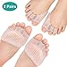 Produktbild Zehenspreizer gel, Hallux Valgus Zehenspreizer, Hallux Valgus Korrektur Separator Hammer Toe Corrector mit Vorfußpolster, Silikon Bunion Zehenkorrektur Hammer Toe Corrector für Schmerzlinderung
