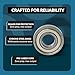 PGN (10 Pack) 6205-ZZ Bearing - Lubricated Chrome Steel Sealed Ball Bearing - 25x52x15mm Bearings with Metal Shield & High RPM Support