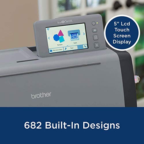 Brother ScanNCut SDX125EGY DIY Cutting Machine with Scanner and 6 CADXBLD1 Replacement Blades