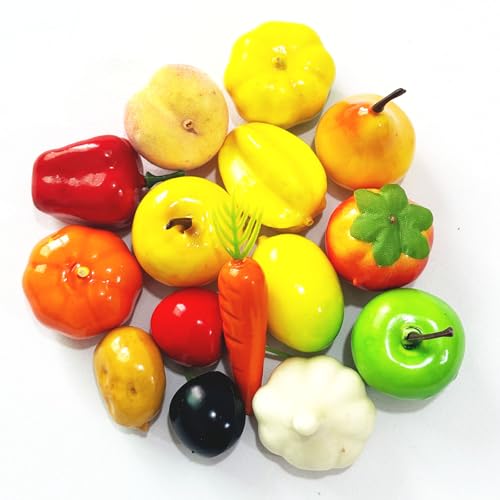 Duodoyi 20Pcs Artificial Fruit Vegetable Mix