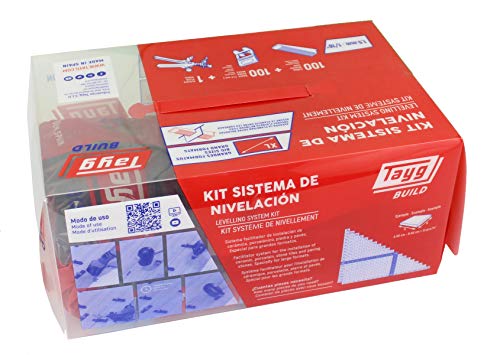 1.5mm Leveling System Kit (100 Bases, 100 Wedges, 1 Plastic Pliers), Multicoloured - Image 2