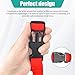 Dickno 2PCS Car Adjustable Grab Handle, Portable Auto Door Safety Supporting Grab Band for Elderly Disabled with Nylon Grip, Vehicle Mobility Assist Device for Car Truck Lorry (Red)