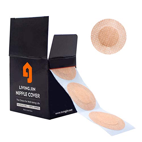 LIVING JIN Nipple Guards, Anti-Chafing Nipple Cover Sets for Runners, 50 Pairs(100pcs), Nipple