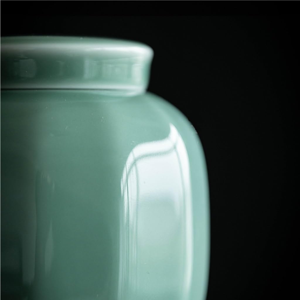 Contenitore per Barattoli Barattolo for la conservazione degli alimenti da cucina piccolo Barattolo sigillato Barattolo for la conservazione del tè sfuso Celadon Barattolo for la conservazione del tè