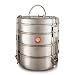 Large Family Size 4 Tier Indian-Tiffin, with bowls, spoons & trays