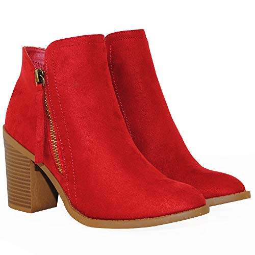Image of TRENDSUP Women's Fashion Side Zipper Booties