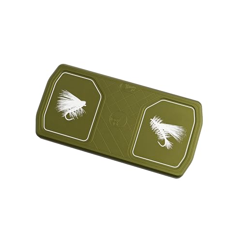Cling Fishing Products Mag Grab Delta Fishing Magnet - Magnetic Holder and Organizer for Fishing Tools, Pliers, Hooks, Tackle - Used for Boats, Cars, Trucks, Bags, Gear Boxes (Deep Green, Dry Fly)