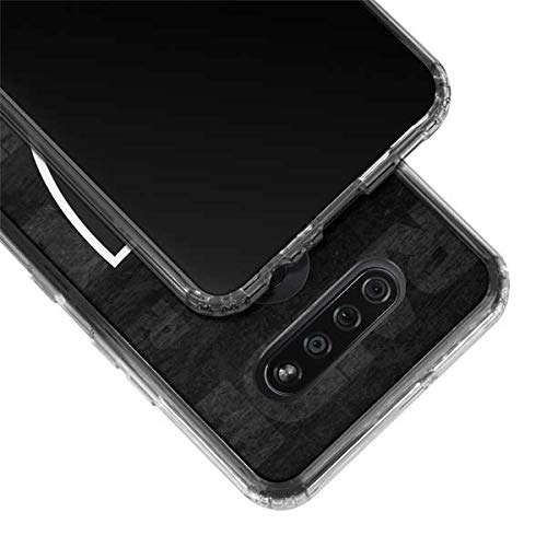 Skinit Clear Phone Case Compatible with LG K51/Q51 - Officially Licensed NFL Las Vegas Raiders Black & White Design