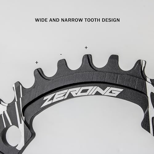 EVOSID Bicycle Crankset 104BCD Mountain Bike Square Hole Crank 170mm Narrow Chainrings 32T 34T 36T 38T Sprocket Mtb Crankset (Black 36T, 170mm)