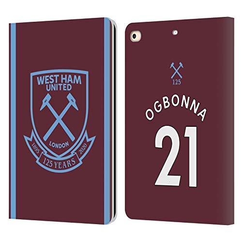 Étui en Cuir iPad 9.7 West Ham United Finition Haut de Gamme Maillot Ogbonna 2020/21
