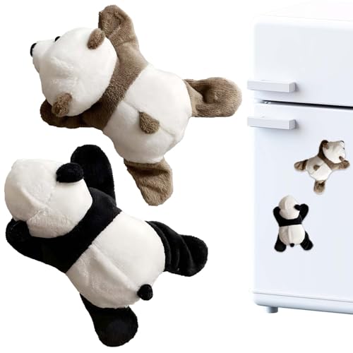 Imanes de nevera con diseño de panda de peluche miniatura 1