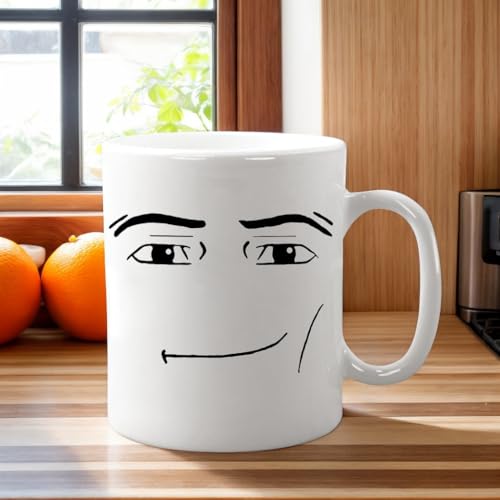 frymmx 11-Ounce Novelty Face Mug | Funny & Unique Ceramic Coffee Cup for Men - The Perfect Humorous Gift for Birthday, Christmas & Anniversary Tea or Coffee Drinks