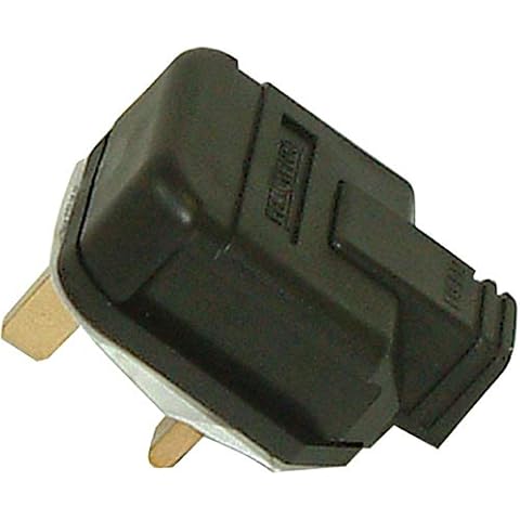 Permaplug Black Mains UK Heavy Duty Plug UK Top 13A 13 Amp Fused 3 Pin(5pcs) Cover