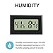 6 Pack Mini Digital Hygrometer Thermometer Small Indoor Temperature and Humidity Meter Gauge with Temp Humidity Sensor Monitor Fahrenheit (℉) for Jars,Home,Room