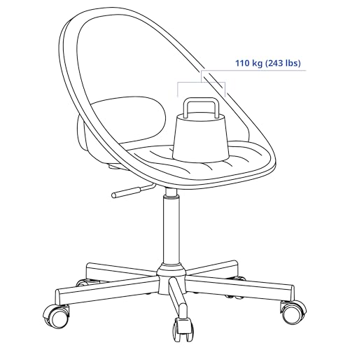 Fauteuil pivotant ProTuning MalskäR ELDBERGET chaise de bureau grise et lilas réglable confortable - 4