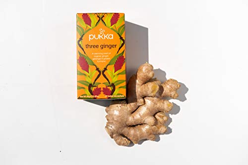 Pukka Three Ginger, Organic Herbal Tea With Turmeric & Galangal, Perfect For After Meals, 60 Tea Bags (3 Pack) #TOP3