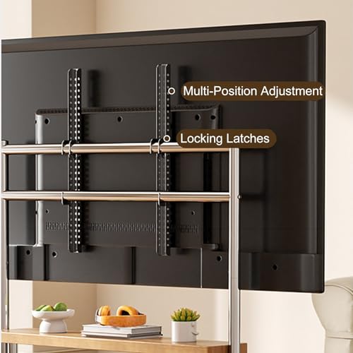 Soporte móvil para TV de 50 a 75 pulgadas con ruedas ajustable miniatura 3