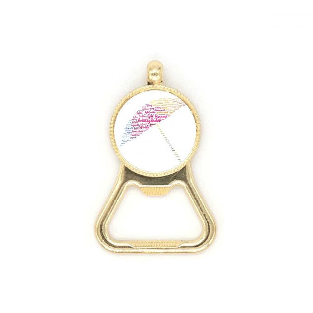 Parapluie arc-en-ciel LGBT porte-clés décapsuleur bière en acier