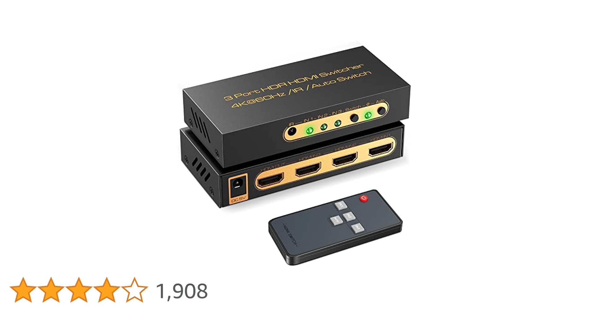 HDMI2.0切替器3入力1出力/4K60Hz3D HDCP2.2HDR対応/ Amazon | HDMI2.0切替器 5入力1出力【PS5/PS4/Nintendo Switch