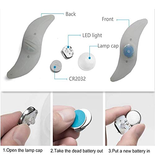 Tezam Bike Spoke Light, Spokelit Bicycle Lights, Bicycle Wheel Lights, Bicycle Flash LED Cycling Bike MTB Wheel Tire Valve Spoke Light, Used for Safety and Warning (2Blue+2Green+2Red+2Colourful)