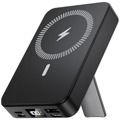 Powerbank para Magsafe 10000mAh Pakinui Portati Bateria Externa Carga Rapida con Pantalla LED PD 22.5W USB-C Inalambrico Power Bank Magnetico para iPhone 16/15/14/13/12/Pro/Pro MAX