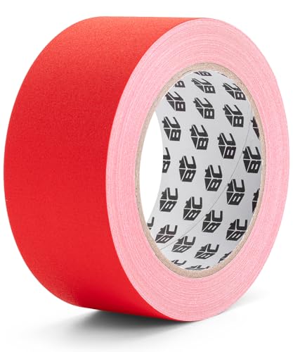 Bates- Gaffers Tape 2 Inch x 23 Yards, Red Gaffer Tape 2 Inch, Polyethylene-Coated Cloth...