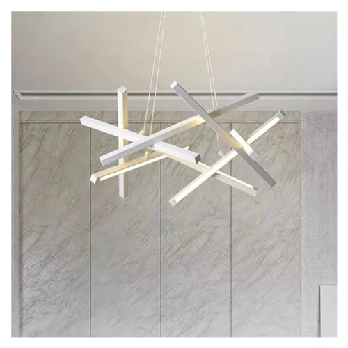 Suspension LED spoutnik moderne pour illuminer un salon contemporain blanc