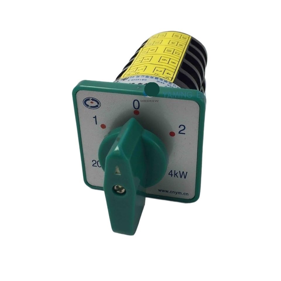 Interruttore on/off/on a 5 fasi 20A 5 fasi 4kw 380V commutatore a camme rotativo con contatto in argento