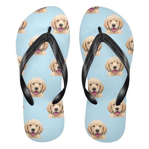Golden Retriever Womens Arch Support Flip Flops, Thong Sandals for Comfortable Walking Support Slip On Indoor Outdoor2