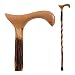 Walking Cane for Men and Women Handcrafted of Lightweight Wood and made in the USA, Hickory, 34 Inches