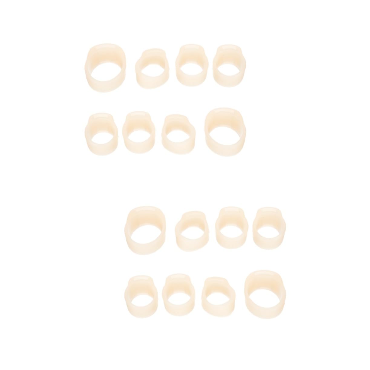 Totority 4 Sets Guzheng Finger Tape Guzheng Nail Covers Supplies Nail Protectors Silicone Material Comfortable and Sturdy