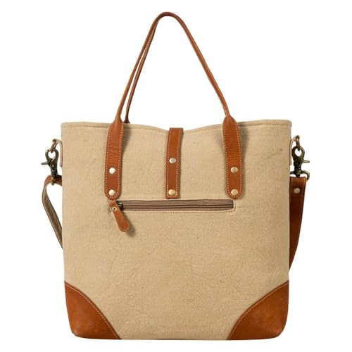 Myra Bag Vintage Purse - Le Medallion Vintage Cut Leather and Canvas Crossbody Bag for Women, Vintage Shoulder Bag, Mandala-Inspired Vintage Handbag3